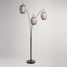 Tiki Arc Spheres Floor Lamp Brown Wood By World Market Sphere Floor Lamp Floor Lamp Design Corner Floor Lamp