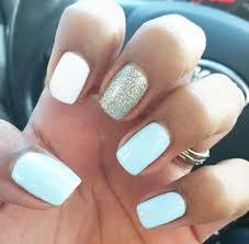 Pin By Beauty In The Bag On Life Style Simple Acrylic Nails Blue Nail Art Designs Blue Nails