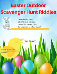 You may also want to scramble the letters for the clue within the puzzle rather than entering them in succession. Easter Outdoor Scavenger Hunt Riddles 12 Rhyming Clues Etsy