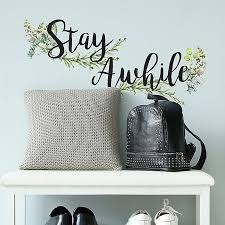 See the gallery for tag and special word roommates. Roommates Stay Awhile Quote Wall Decal In Black Bed Bath Beyond
