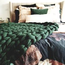 This blanket pattern is great for any advanced beginners who are learning how to knit. Chunky Knit Blanket Merino Wool Blanket Arm Knit Chunky Etsy Cozy Throw Blanket Giant Knit Blanket Chunky Blanket