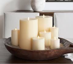 Pottery Barn Luminara Always Better In A Grouping Pillar Candles Candle Decor Candle Arrangements