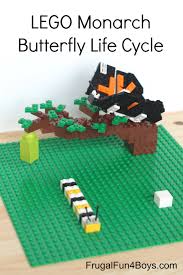 Build The Monarch Butterfly Life Cycle With Legos Frugal Fun For Boys And Girls Life Cycles Lego Activities Butterfly Life Cycle