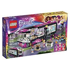Amazon Com Lego Friends 41106 Pop Star Tour Bus Building Kit Toys Games Lego Friends Sets Lego Friends Lego