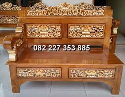 Kursi sudut bagong kayu jati ukiran jepara harga murah. Kursi Sudut Bagong Ukir Rahwana Dari Jati Terbaik Nyonya Furniture