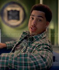 WornOnTV: Junior's green plaid shirt