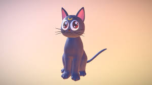 #sailor moon #sailor moon fanart #sailor moon luna #luna #luna sailor moon #i have had a might need!!! Luna From Sailor Moon School Assignment 3d Model By Naz Nazuyu C7d351d