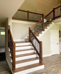 Depending upon the design or style of the staircase that you're planning on building, will determine which type of stair treads and risers you're going to be using. Custom Wood Products Photo Gallery Enterprise Wood Products Rustic Stairs Rustic Staircase Wood Stair Treads