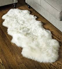 Genuine sheepskin rugs on sale! Amazon Com Super Area Rugs Genuine Sheepskin Rug 2x6 Soft Natural Bedside Area Rug Natural Double Pelt Furniture Decor