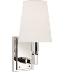 Visual Comfort Tob2284pn L Thomas O Brien Watson 1 Light 5 Inch Polished Nickel Sconce Wall Light Small