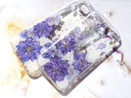 annys workshop手作押花手機保護殼 紫色千鳥花 anny s workshop 手機殼 手機套 pinkoi handmade phone case iphone 7 plus iphone 8 plus