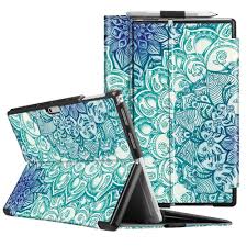 This deal comes with a black type cover that lets you use the device as a tablet or like a laptop. Fintie Protective Case For Surface Pro 6 Multiple Angle Hard Shell Business Cover Compatible With Type