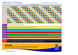 We will let you know if anything changes. Alberton Load Shedding