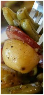 Sausage Green Bean Potato Casserole So Scrumptious And Seasoned Perfectly Recipes Green Beans And Potatoes Food Dishes