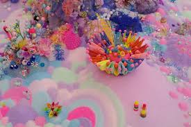 Spectacular Neon Floor Installations Made Of Candy My Modern Metropolis Candy Art Art Sugar Art