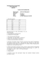 Check spelling or type a new query. Soal Uas Ekonomi Manajerial