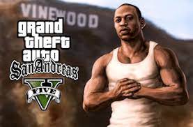 نقدم لكم اليوم لعبه gta san andreas v بشكلها الجديد حيث تم تعديل وتغيير لعبه gta san andreas لتصبح شبيهه بلعبه gta gr san andreas grand theft auto artwork gta