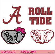 Alabama Elephant Roll Tide Design Kit Files Use Your Silhouette Studio Software Svg Files Dxf Font Eps Files Svg Fo In 2020 Alabama Elephant Roll Tide Roll Tide Quotes