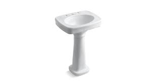 Complete your bathroom with a thoughtfully designed kohler bathroom sink. K 2338 8 Bancroft Pedestal Sink With 8 Inch Centers Kohler
