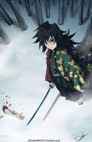 Giyuu Snow Forest Anime Demon Slayer Anime Anime