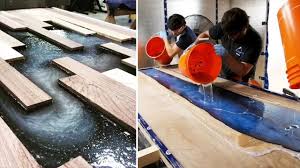 10 Most Amazing Epoxy Resin And Wood River Table Designs Diy Woodworking Projects And Plans Y Diy Woodworking Woodworking Projects Diy Woodworking Projects
