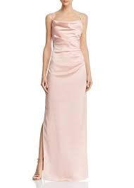 Simple Wedding Dress Elegant Stretch Charmeuse Satin Spaghetti Straps Neckline Floor Length Sheath Column Evening Dresses With Straps In 2020 Satin Gown Formal Evening Dresses Apple Dress