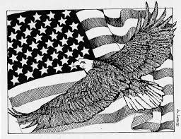 Black And Gray American Flag Meaning Bald Eagle Over American Flag By Donald Aday American Flag Drawing Flag Drawing American Flag