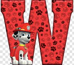 Paw patrol birthday cardpaw patrol birthday decorationsbirthday lettersbaby birthdaypersonajes paw patrolimprimibles paw patrolfree printable birthday . Alphabet Letter Patrol Red Pata Transparent Png
