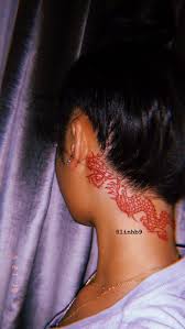 Butterfly tattoo behind ear red ink. Tips When Getting Behind The Ear Tattoos Body Tattoo Art