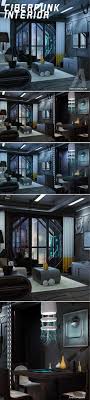 Cyberpunk Interior Futuristic Interior Cyberpunk Interior Design Concepts
