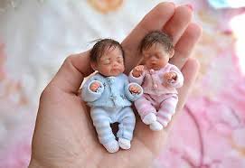 2 Sweet Babies Ooak Dolls Sculpt Polymer Clay Ooak Dolls Baby Fairy Real Life Baby Dolls