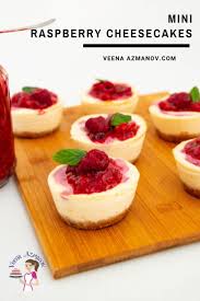 This recipe is very good, easy and fast!! Baked Mini Raspberry Cheesecakes Recipe Veena Azmanov
