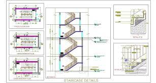 Staircase Design Working Drawing Staircase Design Architect Design House Section Drawing Architecture