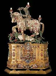 Statuette Of St George Gold Enamel Silver Gilt Diamonds Rubies Emeralds Opals Agate Chalcedony Rock Crystal And Other Art Decor St George Art
