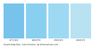 Color Scheme Palette Image Blue Color Schemes Baby Blue Colour Rgb Color Codes