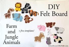 Diy Farm And Jungle Animals Free Templates Diy Felt Board Felt Diy Diy Felt Animals