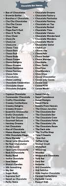 We did not find results for: 400 Cool Chocolate Bar Names For Your Inspiration Chocolate Bar Names Chocolate Names Cake Business Names