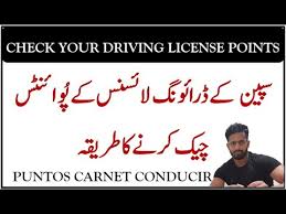This is to allow time for any unpaid penalties, or penalties delayed due to appeal proceedings, to be added to your driving record. How To Check Spanish Driving License Points Urdu Hindi Youtube