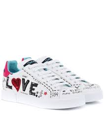 portofino leather sneakers