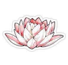 Lotus Flower Stickers Tumblr Stickers Cute Stickers Hydroflask Stickers