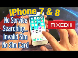 Apply a small amount of pressure until the sim tray pops out of the iphone or ipad. Iphone 7 8 No Service Searching Invalid Sim No Sim Card Fixed Newyork City Voices