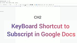 To format text as superscript or subscript, open your google docs document and highlight the text or number you want to format. Keyboard Shortcut Of Subscript In Google Docs Youtube