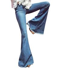 Shop the latest bell bottom pants deals on aliexpress. Lapa Lapa Womens Classic Flare Bell Bottom Denim Jeans Pants Walmart Com Walmart Com