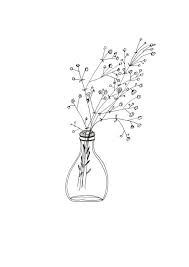 31 simple flower drawings in black and white. White Flower Print Simple Print Simple Flower Art Minimalist Print Wedding Party Gift Gypsophila Flower Baby Breath Flower Simple Prints Flower Drawing Minimalist Prints