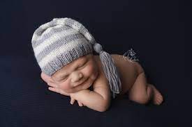 Newborn Boy Knit Sleep Hat Elf Stocking Night Cap Newborn Boy Hats Newborn Photos Boy Newborn Boy Photo Outfit