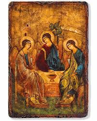 Estratégia em organização de eventos é a essência do nosso atendimento. Ikone Hl Dreifaltigkeit Rubljow 14 X 18 Cm Handgemalt Kirchenbedarf