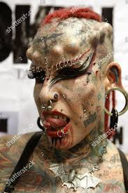 Mexican Maria Jose Cristerna Known Woman: редакционная стоковая фотография  — стоковое изображение