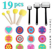 high quality diy painting kit sponge stamps eva brushes - Temu