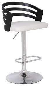 A perfect combination of in rustic and modern styling, this bar stool showcases a swivel and adjustable function, as well as a footrest for comfort. Modern Wood Back Adjustable Swivel Bar Stool With Cushion Contemporary Bar Stools And Counter Stools By Ac Pacific Corporation Houzz