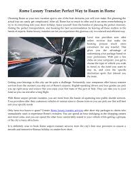 Tour arranged by staff at marriott hotel. Rome Luxury Transfer Perfect Way To Roam In Rome By Rome Limousines Llc Issuu